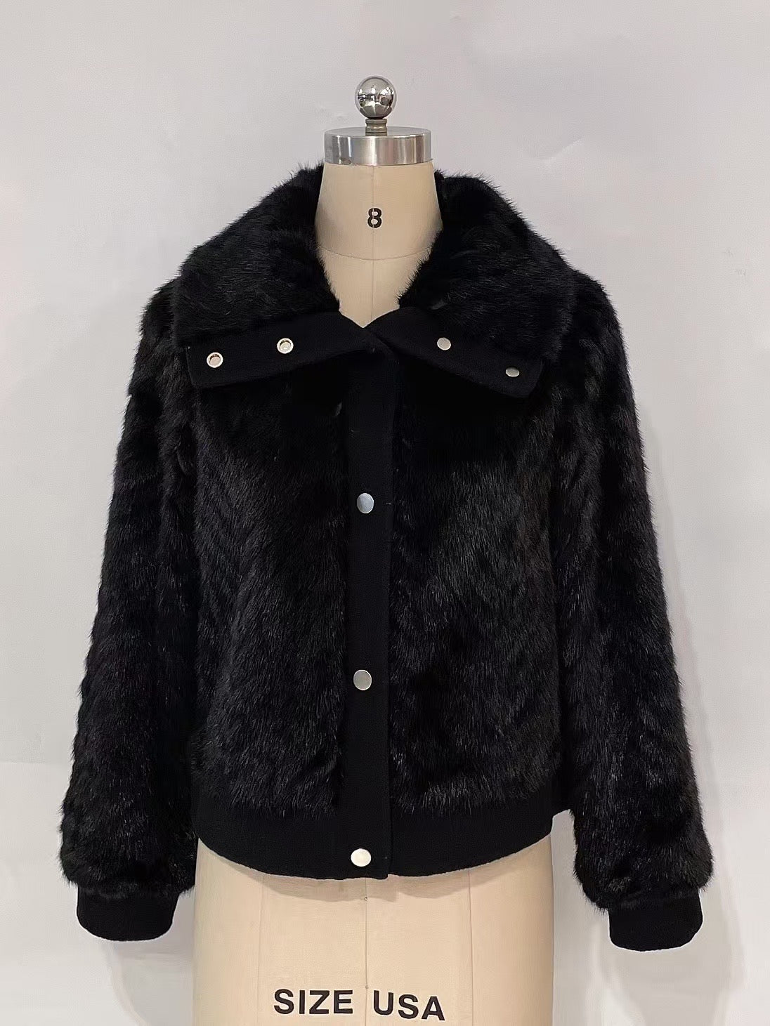 Cashmere and Mink Biker Jacket